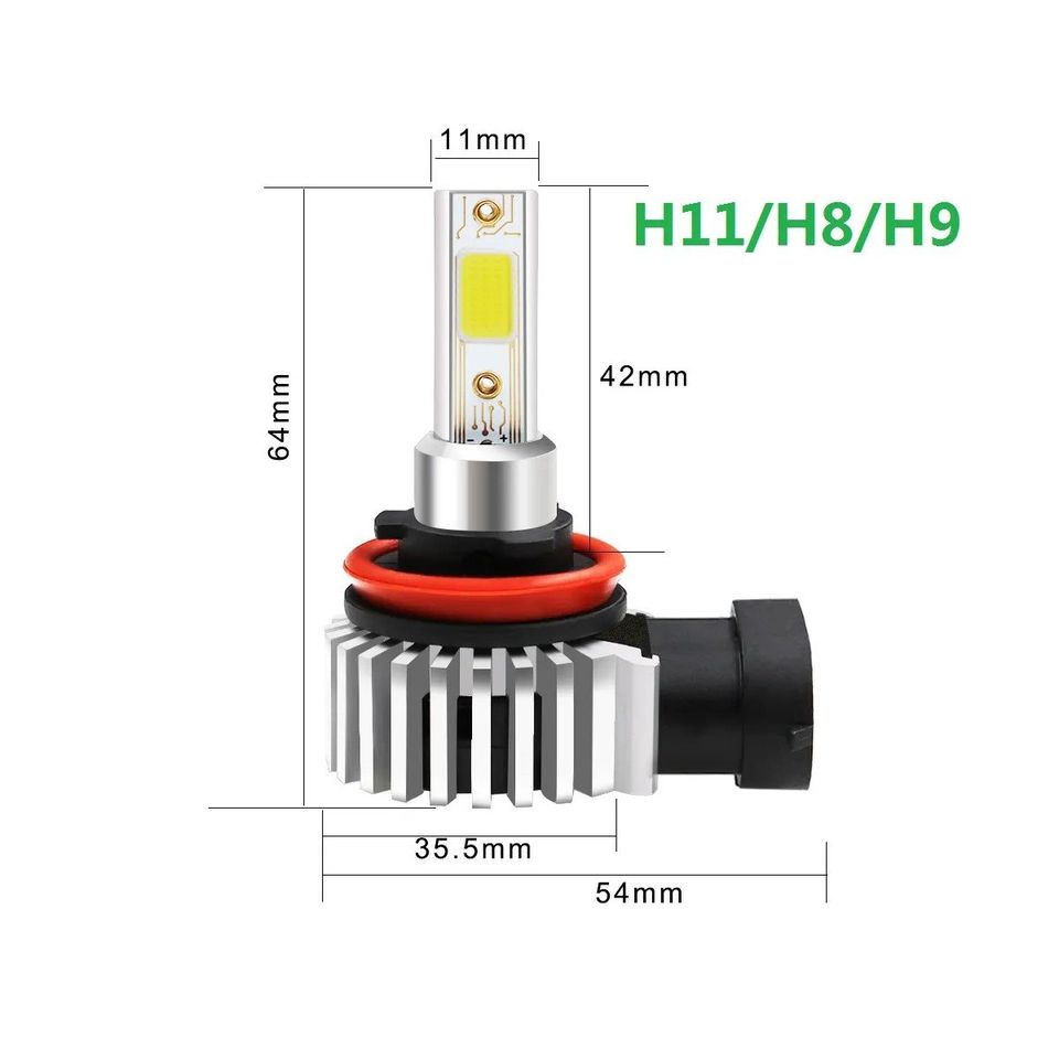 Faro bombillas led foco sonic Chevrolet delantero 60W 12000LM luz blanca antiniebla coche H11 H8 H9.