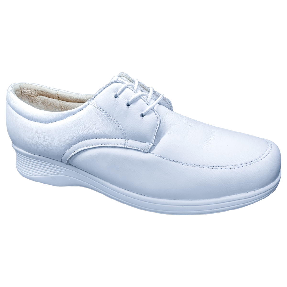 Zapatos de Enfermeria para Mujer en Piel Clinicos Blanco Ideal