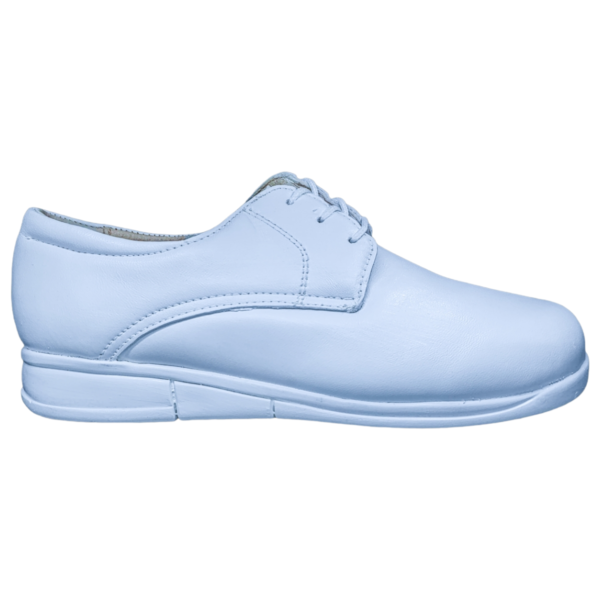 Zapatos de Enfermeria para Mujer en Piel Clinicos Blanco Ideal para Guarderias y Hoteles.