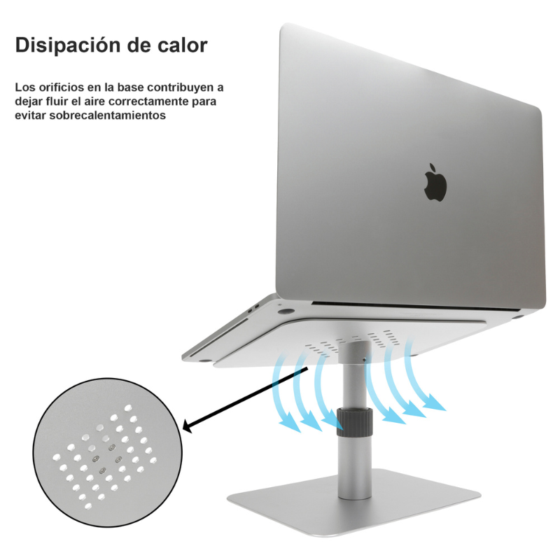 Base Soporte para Laptop, Computadora, iPad, Ajustable Mca. Pallpall