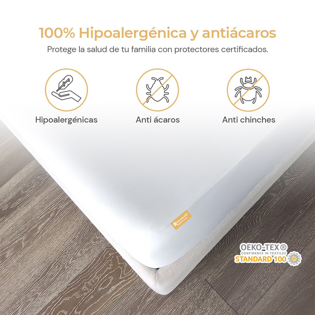Cubre colchon Matrimonial 100% Impermeable Anti Acaros Ultra Dry TENCEL PREMIUM.