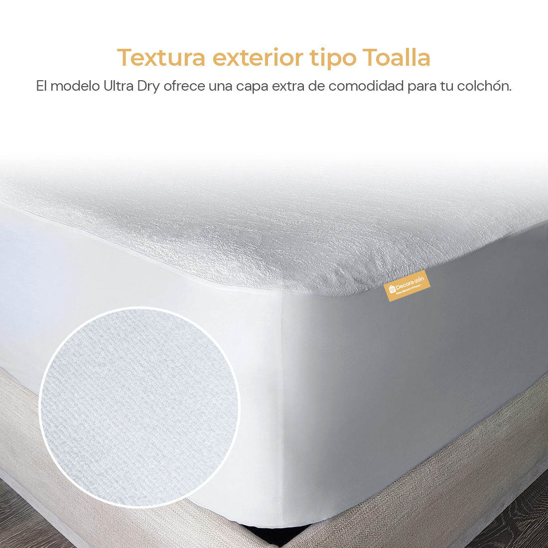 Cubre colchon Matrimonial 100% Impermeable Anti Acaros Ultra Dry TENCEL PREMIUM.