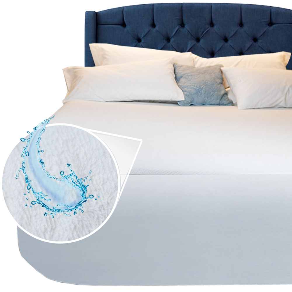 Cubre colchon Matrimonial 100% Impermeable Anti Acaros Ultra Dry TENCEL PREMIUM.