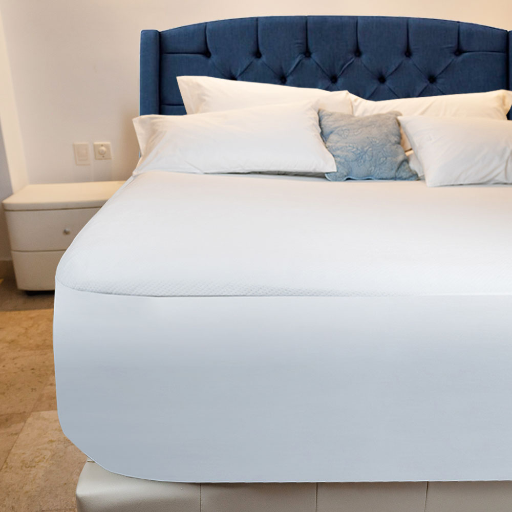 Cubre colchon Matrimonial 100% Impermeable Anti Acaros Ultra Dry TENCEL PREMIUM.