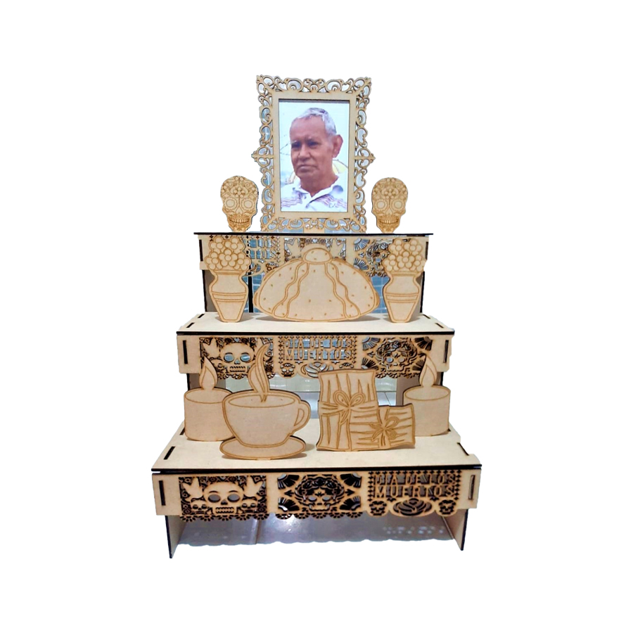 Altar Para Dia De Muertos Madera 