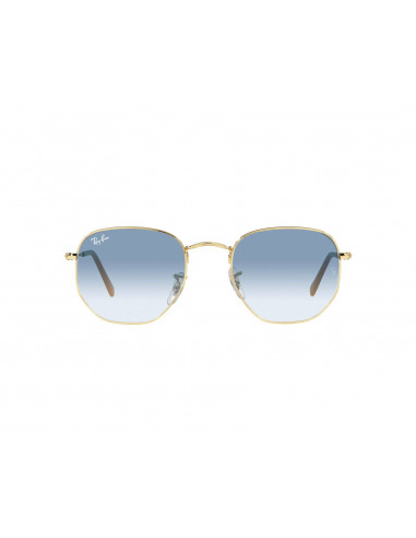 Lentes de sol Ray Ban Rb3548n 001/3F Hexagonal Flat Azul Degradado Dorado