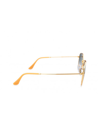 Lentes de sol Ray Ban Rb3548n 001/3F Hexagonal Flat Azul Degradado Dorado