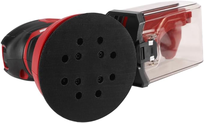 SKIL SR211601 Lijadora orbital aleatoria de 5 pulgadas con caja de polvo ciclónica y 3 hojas de lijado.