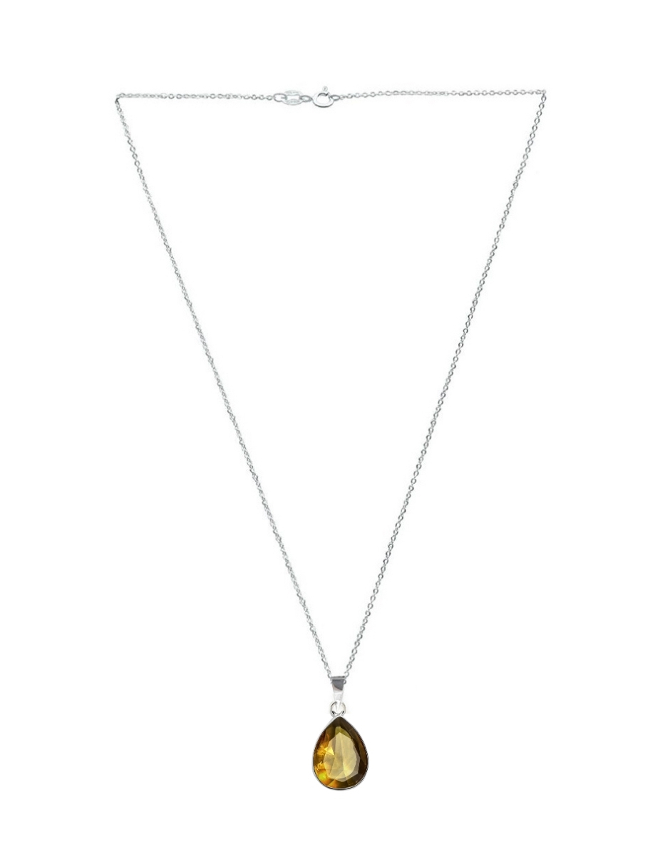 Collar y aretes Sultanita Zvezda de plata .925 corte Pera.