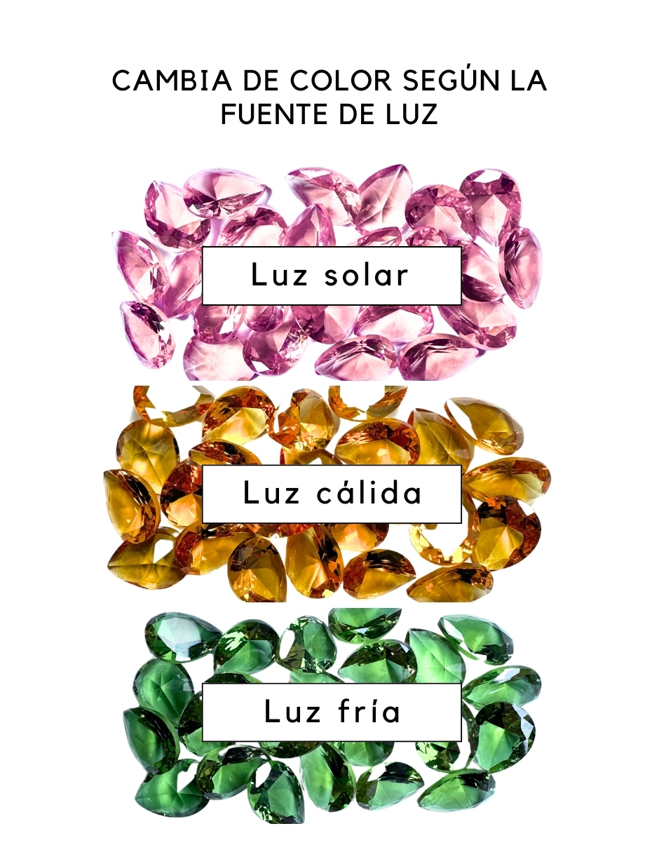 Collar y aretes Sultanita Zvezda de plata .925 corte Pera.
