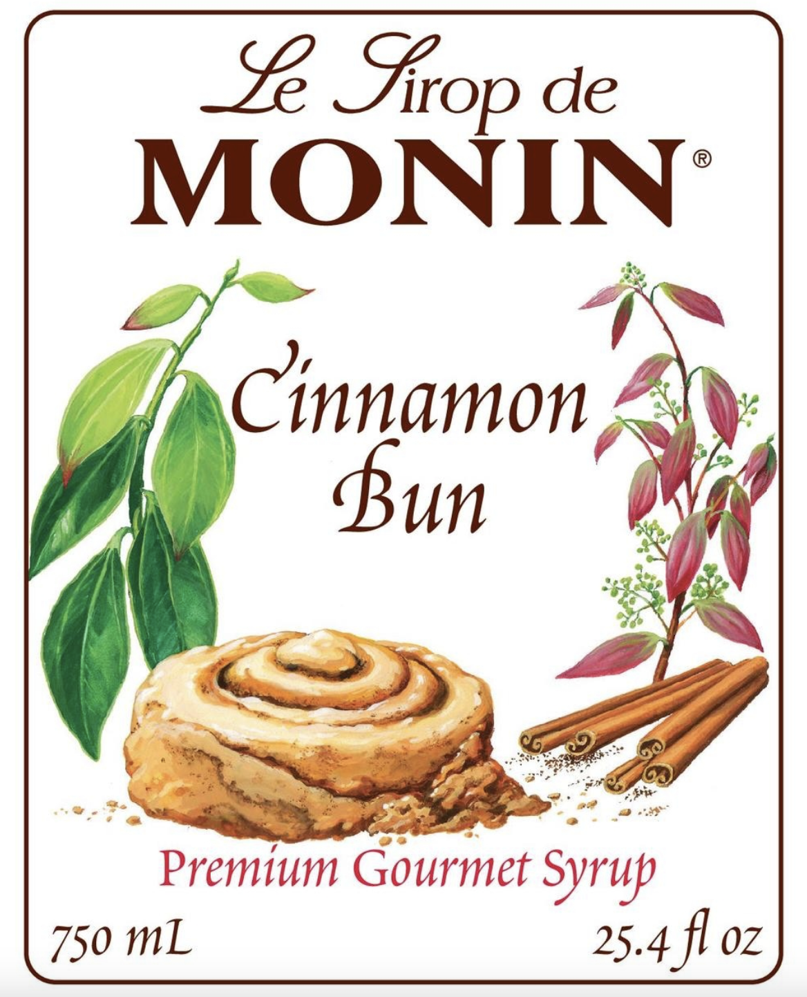 Jarabe MONIN Rollo de canela 750ml