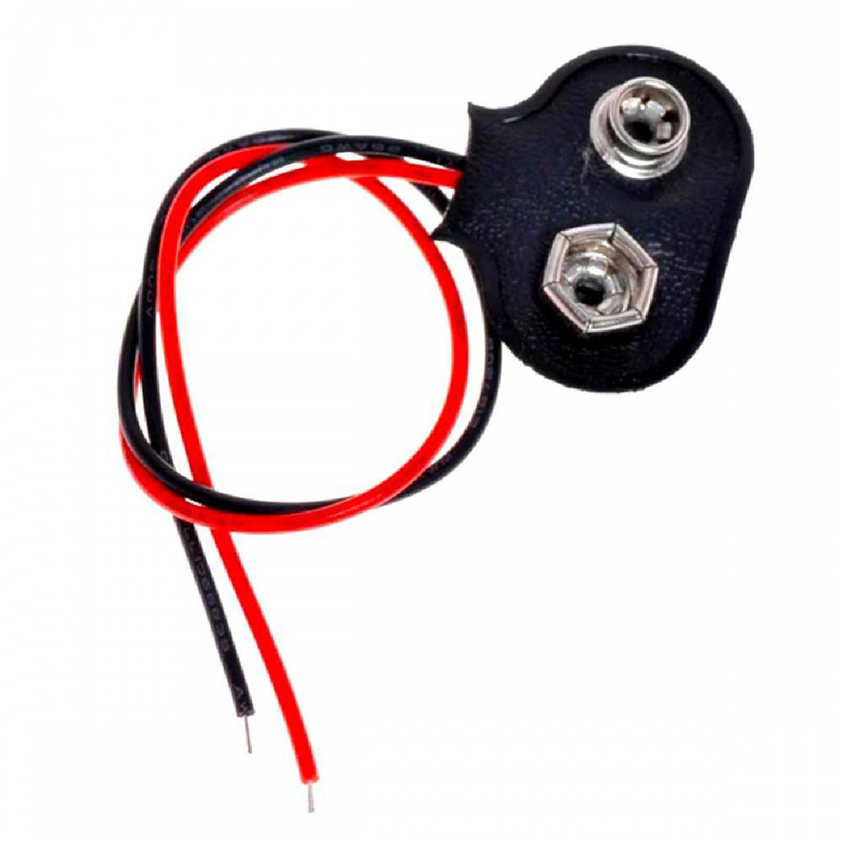 Paquete 10 Cables Conector para Batería de 9V.