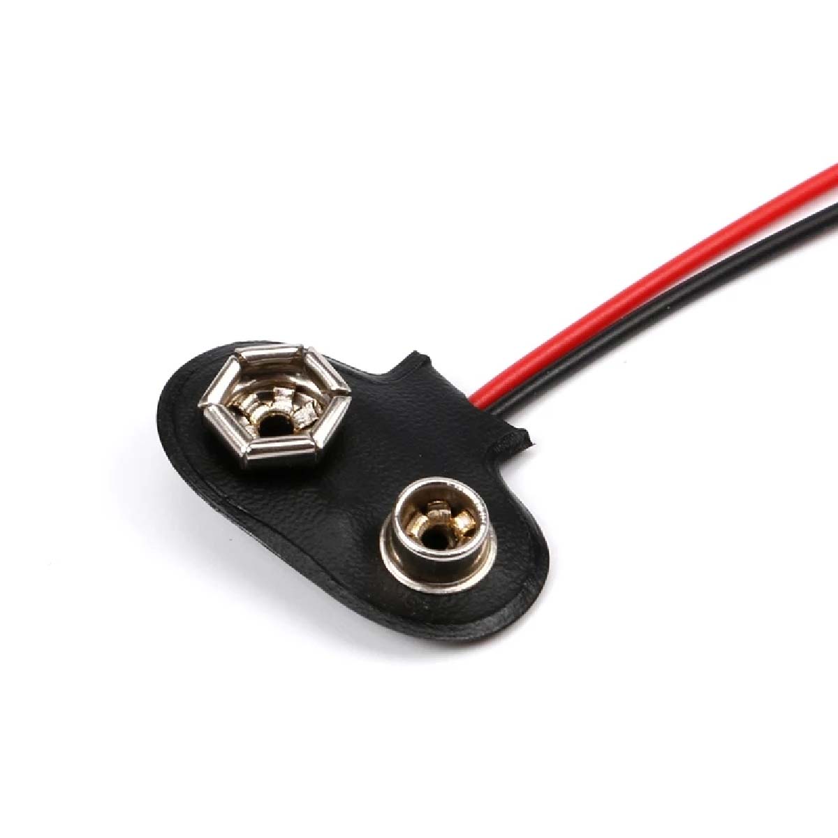 Paquete 10 Cables Conector para Batería de 9V.