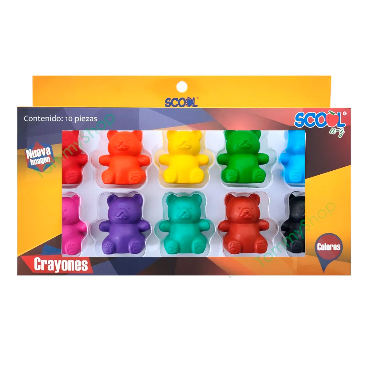 Crayones Crayolas De Cera Ositos Kawaii Utiles Escolares .