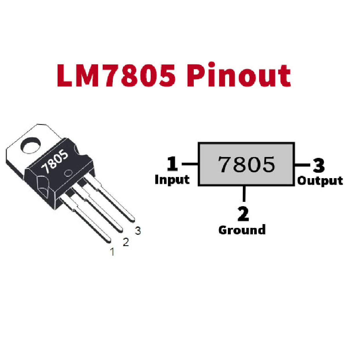 Paquete 10 Regulador Voltaje 12V a 5V LM7805.