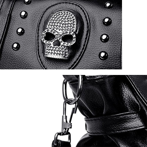 Bolso De Mano Con Remache Para Mujer, Estilo Gótico
