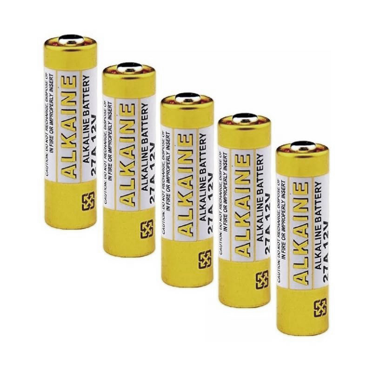 Paquete 5 Baterías 27A 12V Timbre Puerta Inalámbrico.