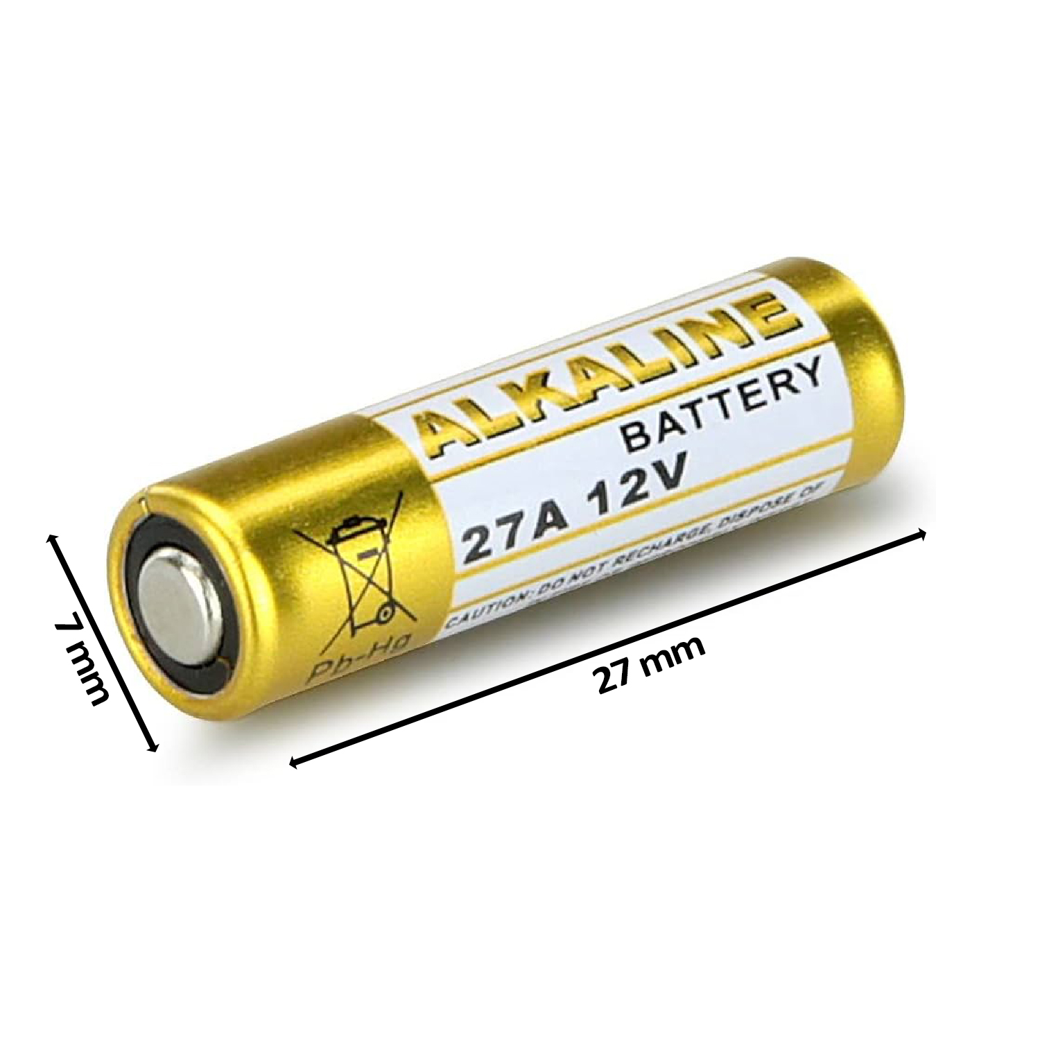 Paquete 5 Baterías 27A 12V Timbre Puerta Inalámbrico.