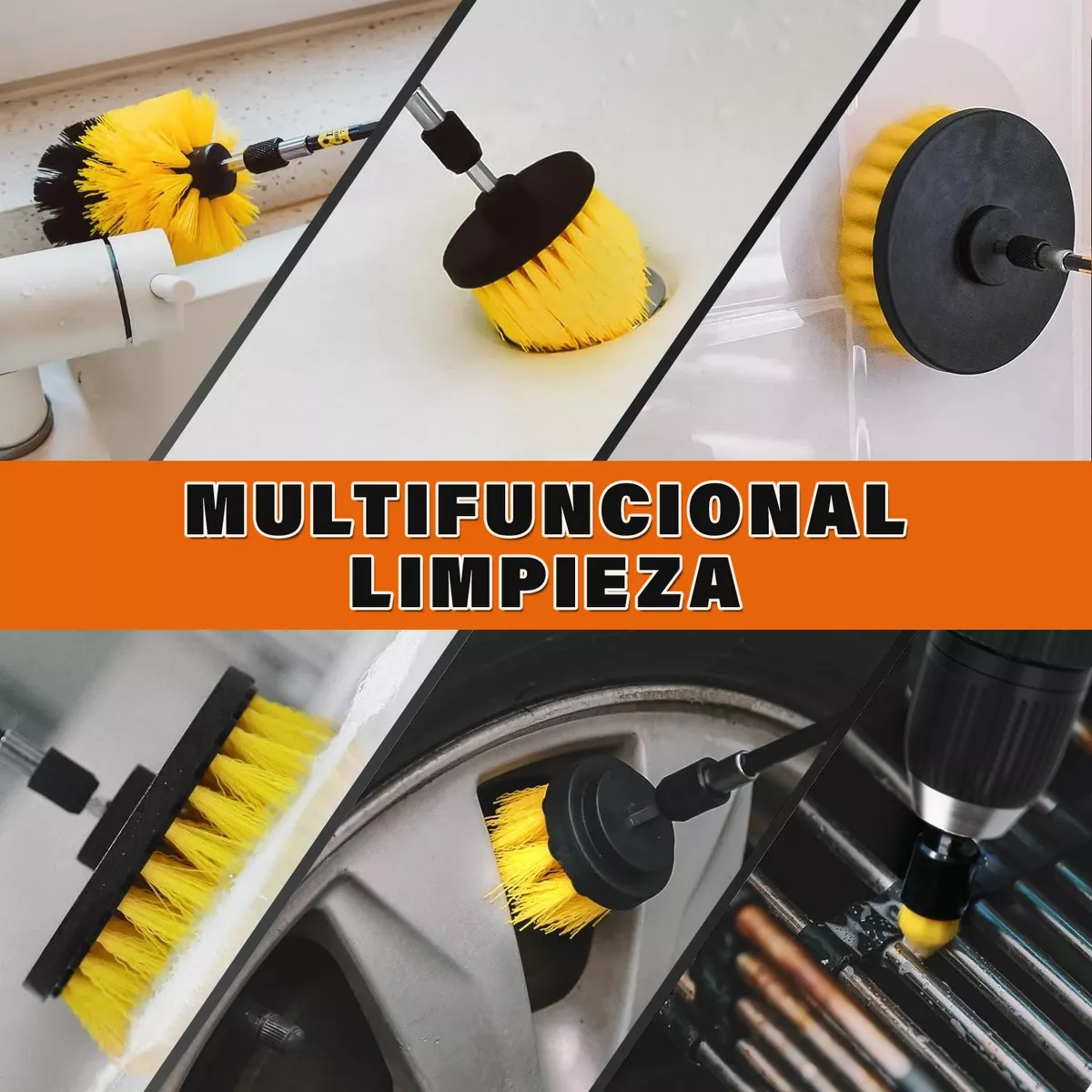 Taladro Atornillador De Impacto Inalámbrico De 1450rpm Naranja/Negro