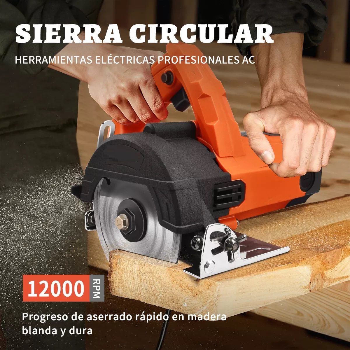 Sierra Circular Cortadora Para Azulejos Marmol 1800w Rojo/Plata 