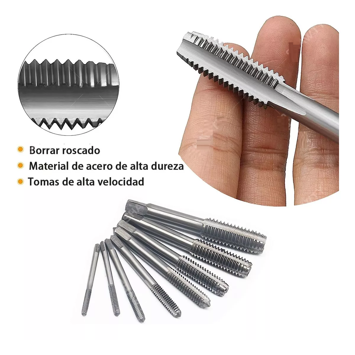 20pcs Kit De Machuelos Con Maneral Broca Ajustable Estuche Verde 