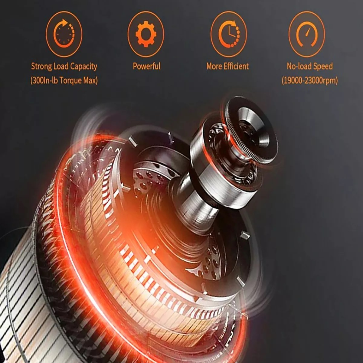 Taladro Inalámbrico Atornillador Con 36v 2 Batería De Litio Negro