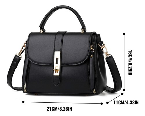 Bolsa Mujer Impermeable Tote Crossbody Bandolera De Pu