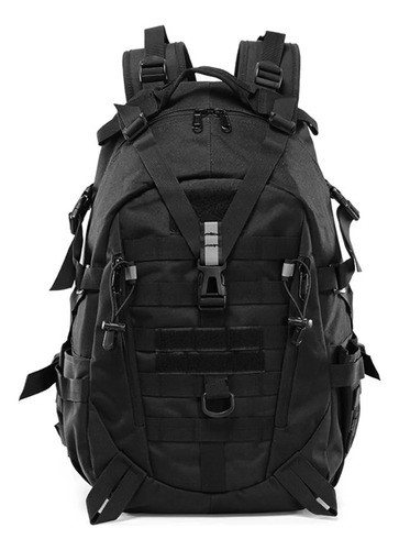 Mochila Tactica De Cámping Impermeable Gran Capacidad 45l negro