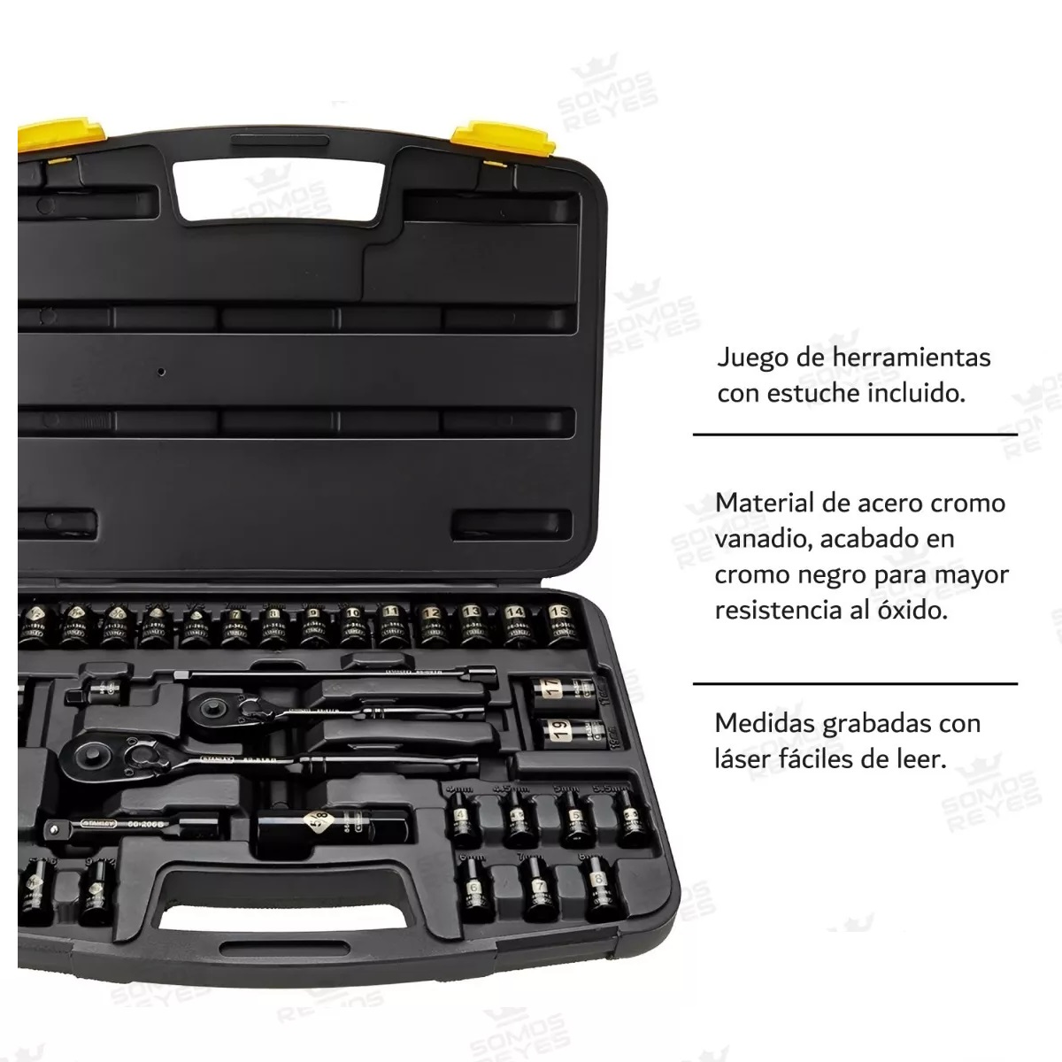 Autocle Juego Herramientas 37 Pc Cromo Negro 