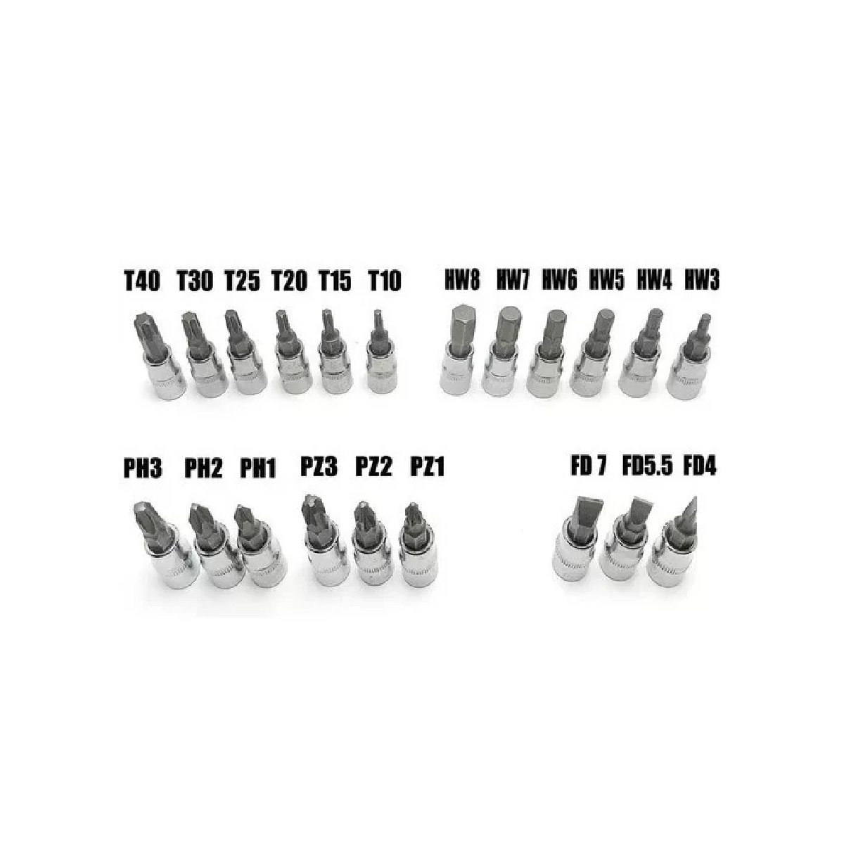 Juego Herramientas Mecánicas Dados Acero 46pc Plata/Estuche Naranja