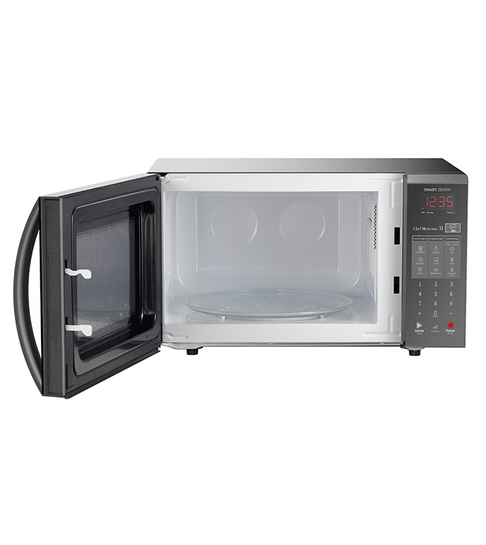 HORNO MICROONDAS 1.1P3 BIERTO MANIJA PUERTA TIPO ESPEJO GRIS WINIA.