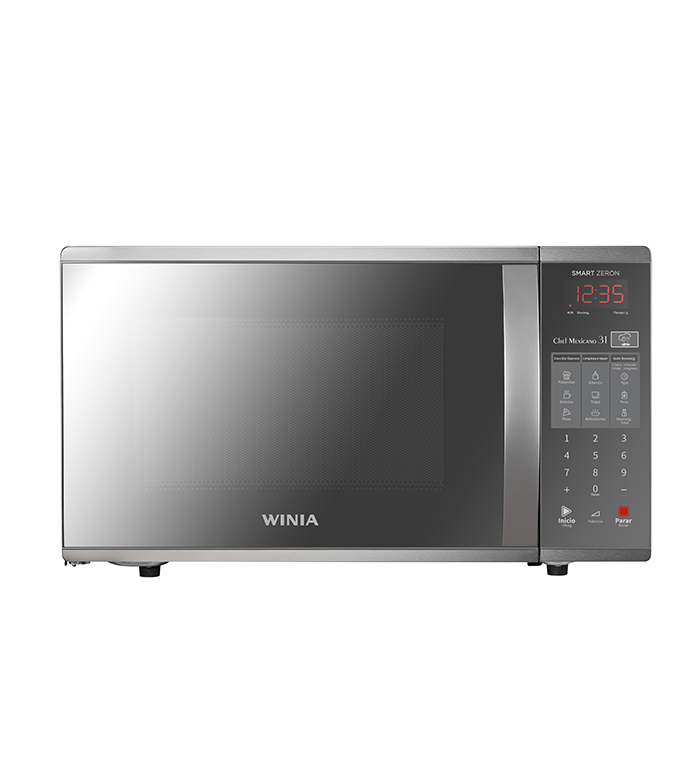 HORNO MICROONDAS 1.1P3 BIERTO MANIJA PUERTA TIPO ESPEJO GRIS WINIA.