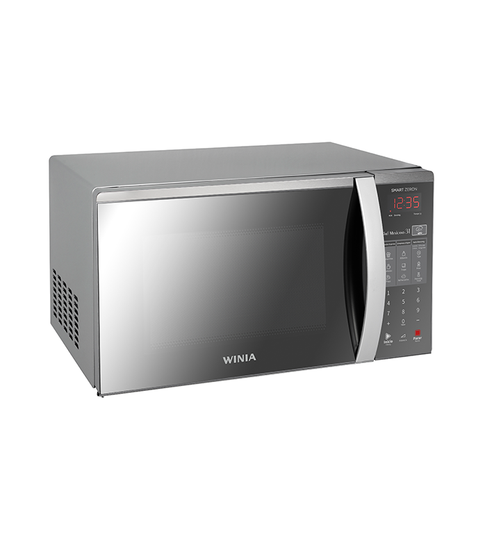 HORNO MICROONDAS 1.1P3 BIERTO MANIJA PUERTA TIPO ESPEJO GRIS WINIA.