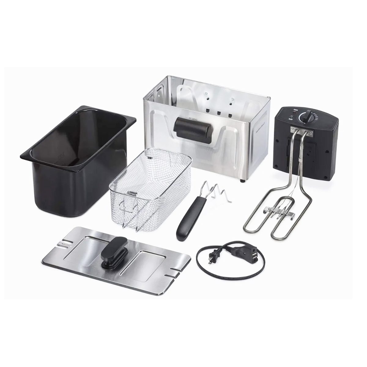 FREIDORA 2.8LT 12TAZAS TEMPERATURA AJUSTABLE HAMILTON BEACH.