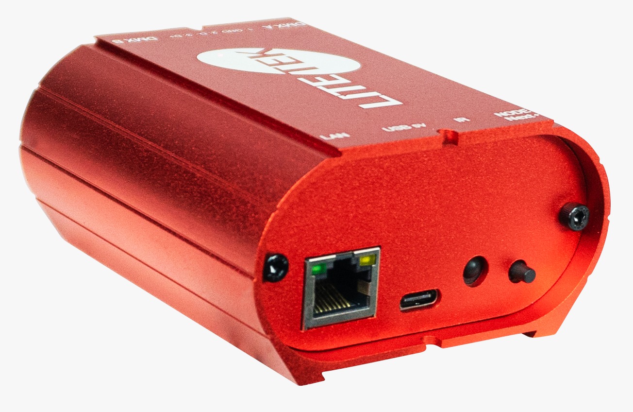 Interfaz Para Iluminación LITE TEK  Delux 1024, 2 Universos.