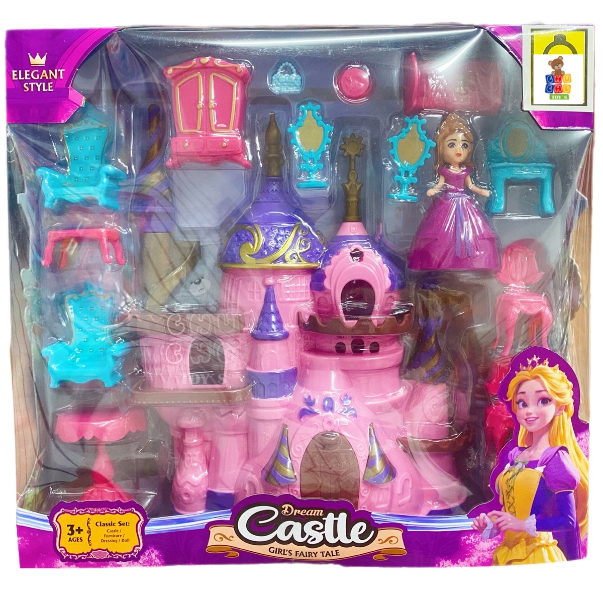 Castillo Princesas Con 15 Accesorios Muñeca Juguete Dream Castle .