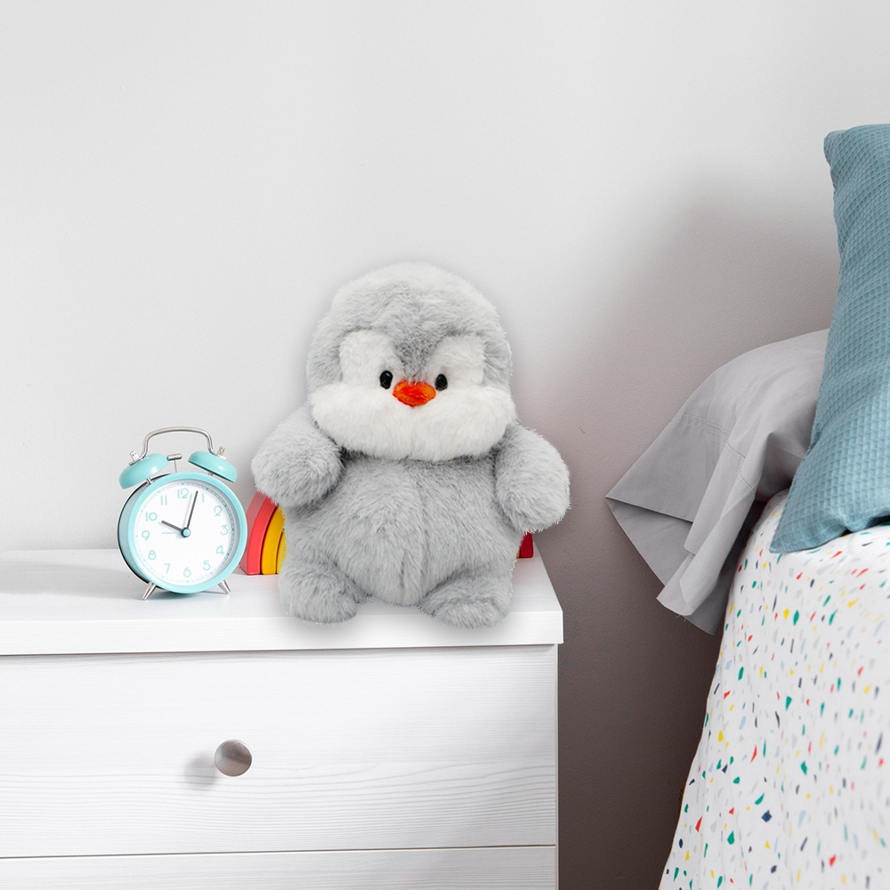 Bonito Pingüino Sentado de Peluche Ultra suave y Esponjoso de 30 cm Compañero de Juego y Siesta Materiales Suaves de Lujo