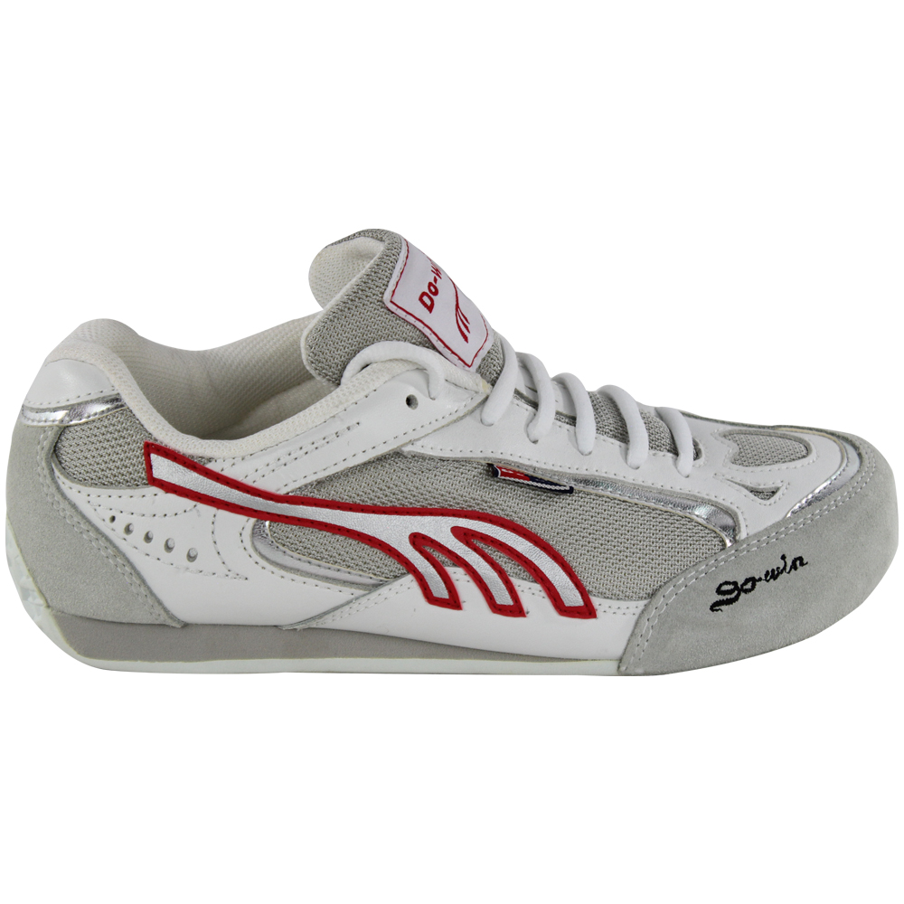 Par de Zapatillas para Esgrima Fire Sports Profesionales Blanco/Rojo/Gris Unisex.