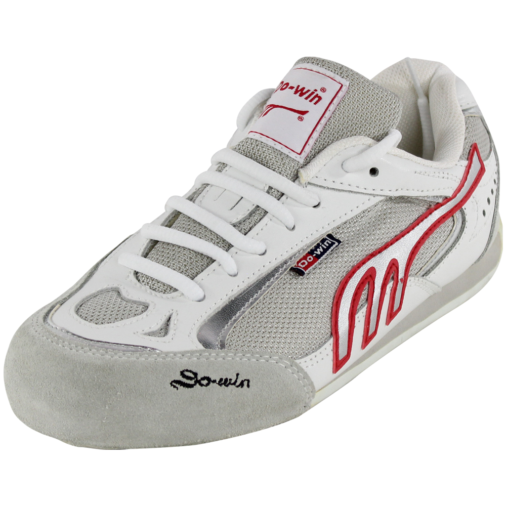 Par de Zapatillas para Esgrima Fire Sports Profesionales Blanco/Rojo/Gris Unisex.
