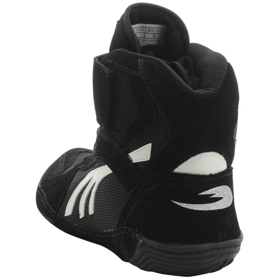Par de Zapatillas Bota Fire Sports Box Boxeo MMA Luchas Negro/Blanco.