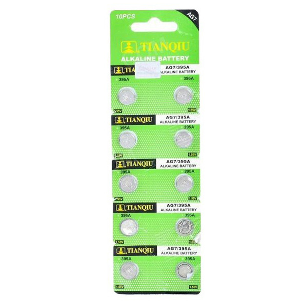 Paquete 10 Pilas de Botón AG7 LR927 395.