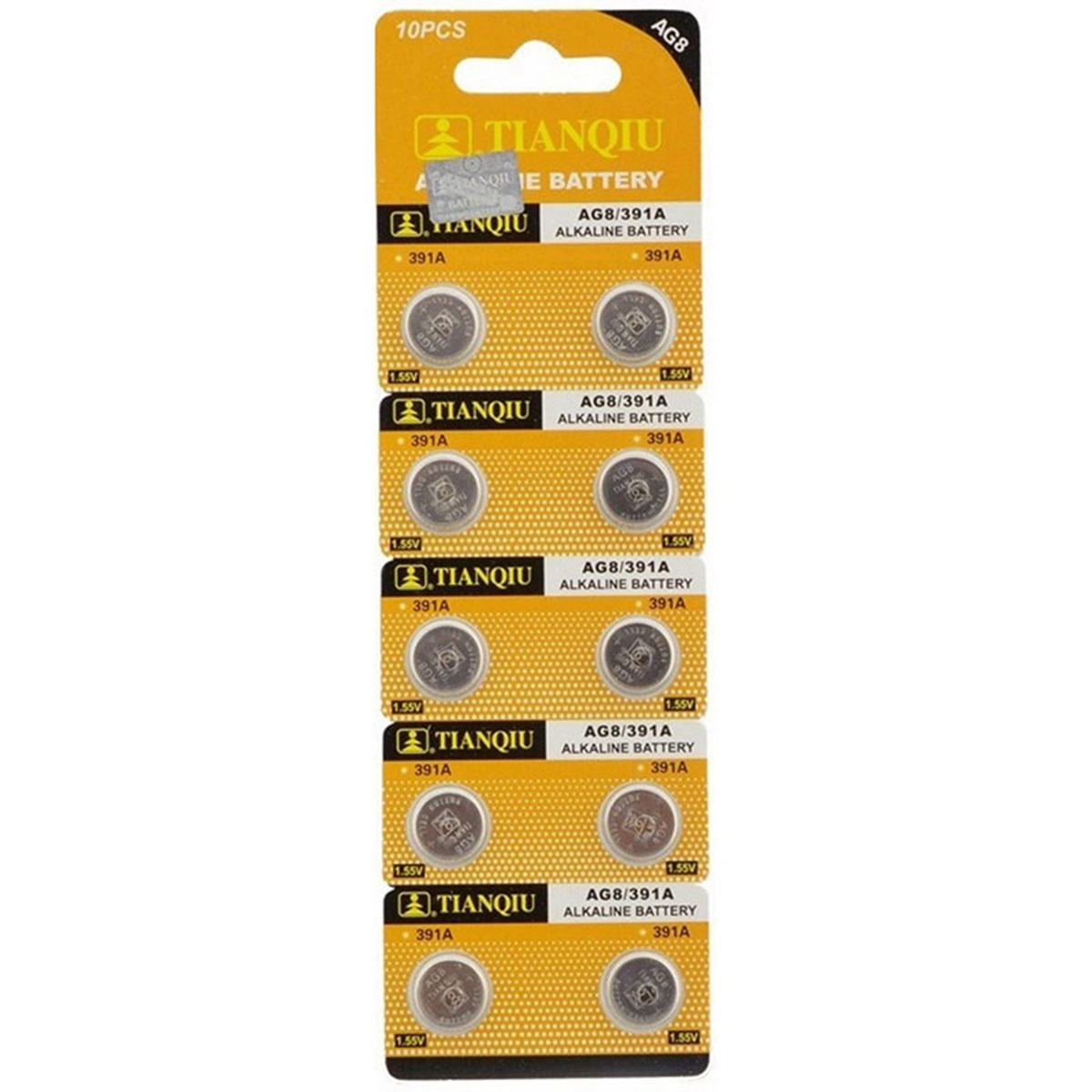 Lot De 10 Piles Bouton AG8 LR1120 1,5V | Alcalines, Longue Durée - Pour Télécommandes, Calculatrices, Jouets