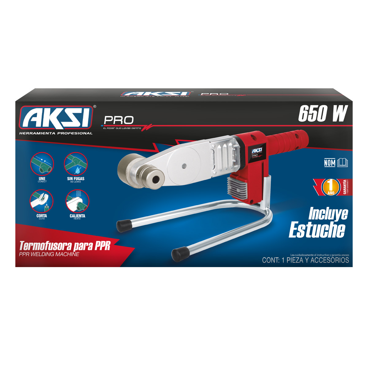 Termofusora Aksi para Ppr 600W 