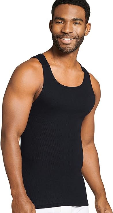 Jockey - Playera sin Mangas para Hombre, 100% algodón, Paquete de 4.
