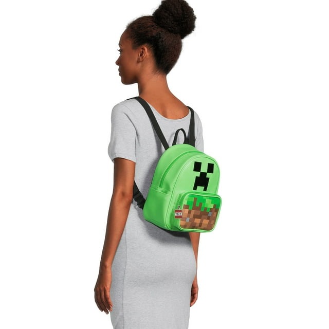 Mini Mochila Escolar Minecraft Creeper Regreso Clases
