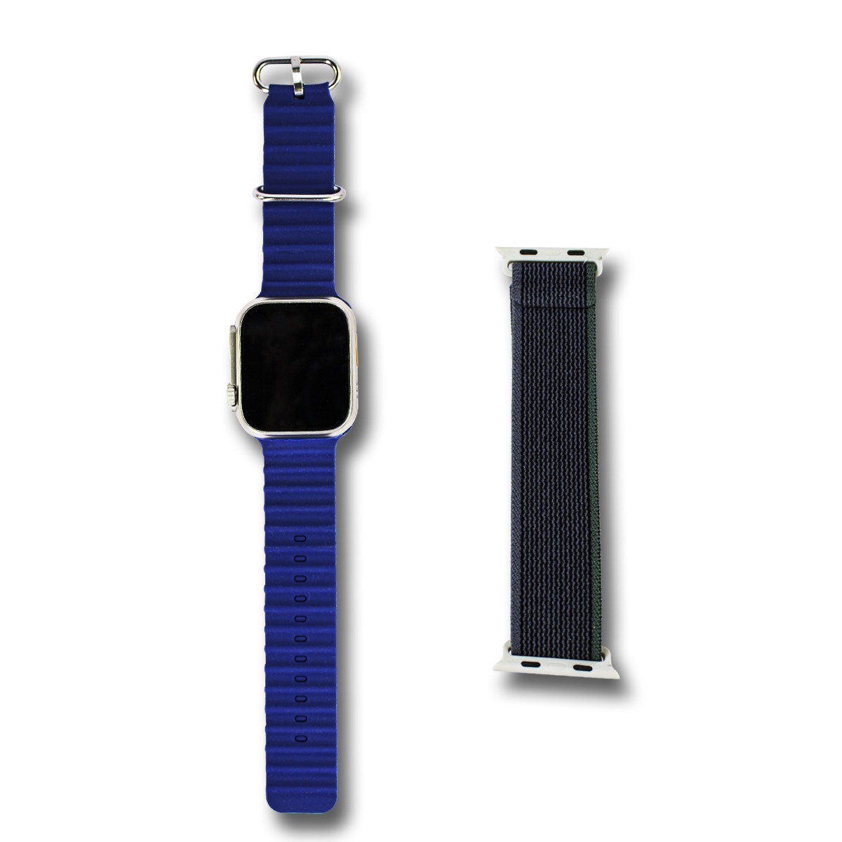 Smart Wach Et21 Pro Correa Azul De Silicona Y Cargador Magnetico.