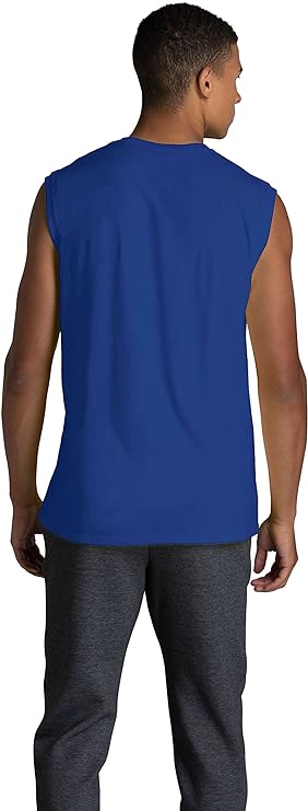 Fruit of the Loom Eversoft - Playera sin Mangas de algodón para Hombre, Transpirable y Absorbe la Humedad con Control de Olor, Tallas S-4x.