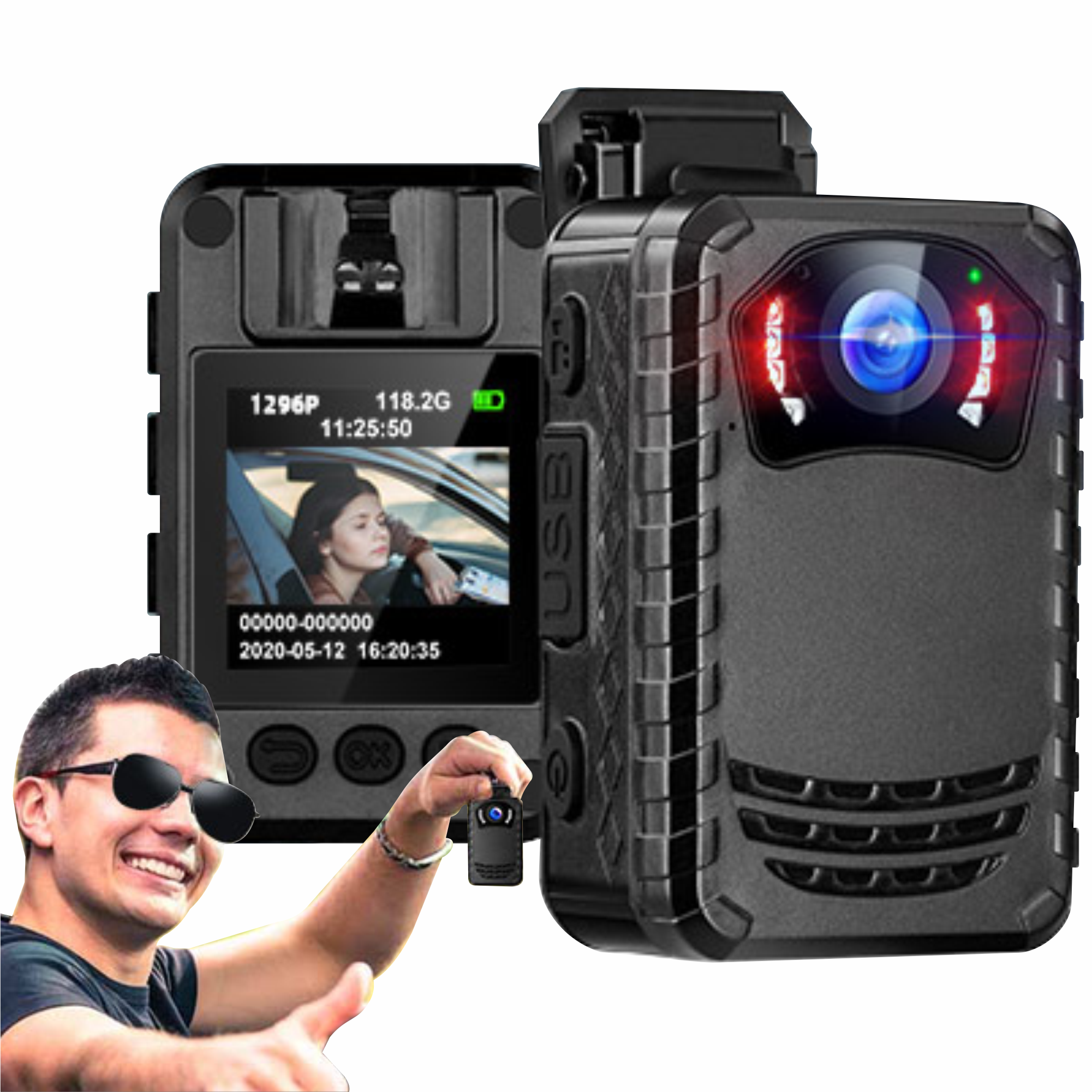 Camara Para Policia Corporal N9 Full Hd Vision Nocturna.