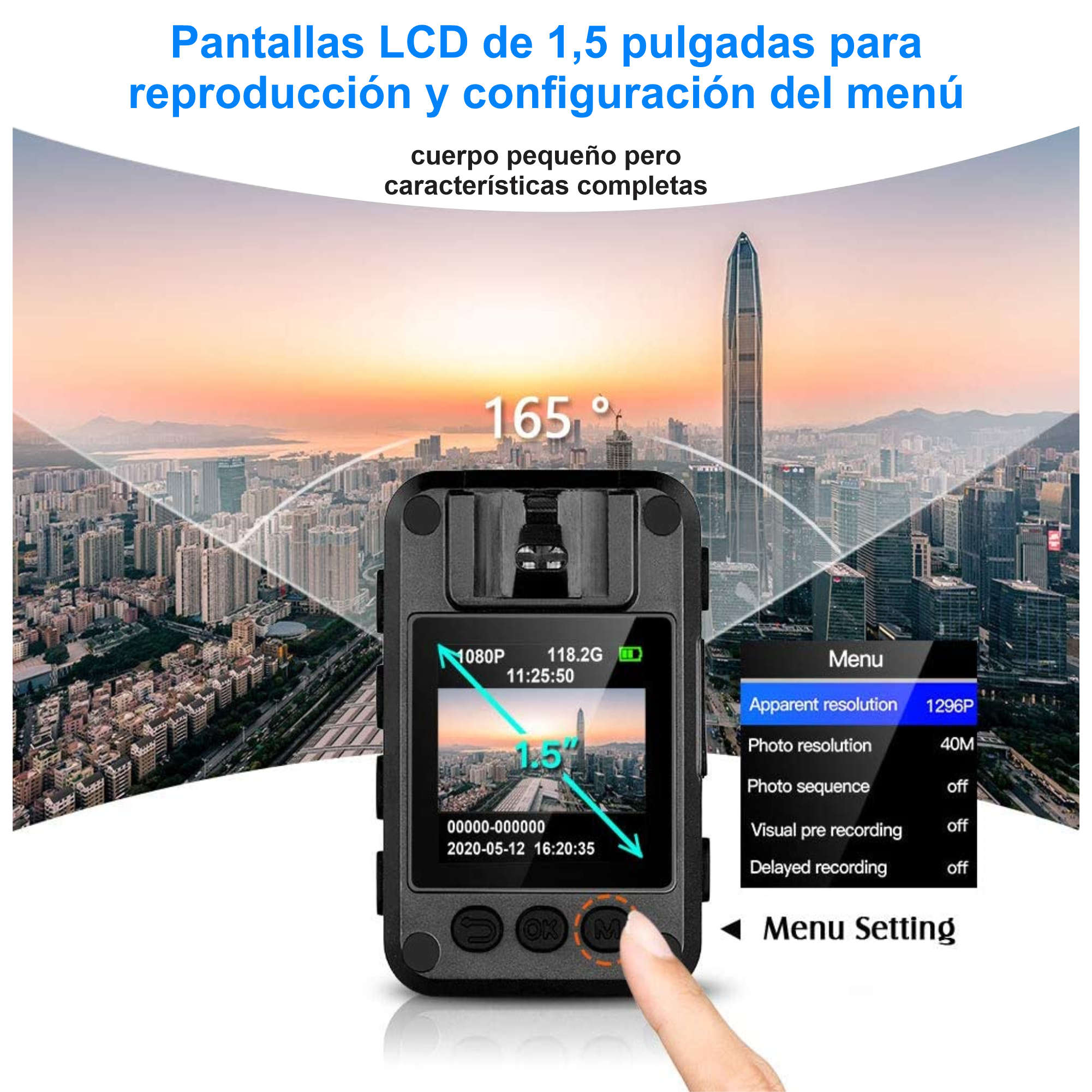 Camara Para Policia Corporal N9 Full Hd Vision Nocturna.