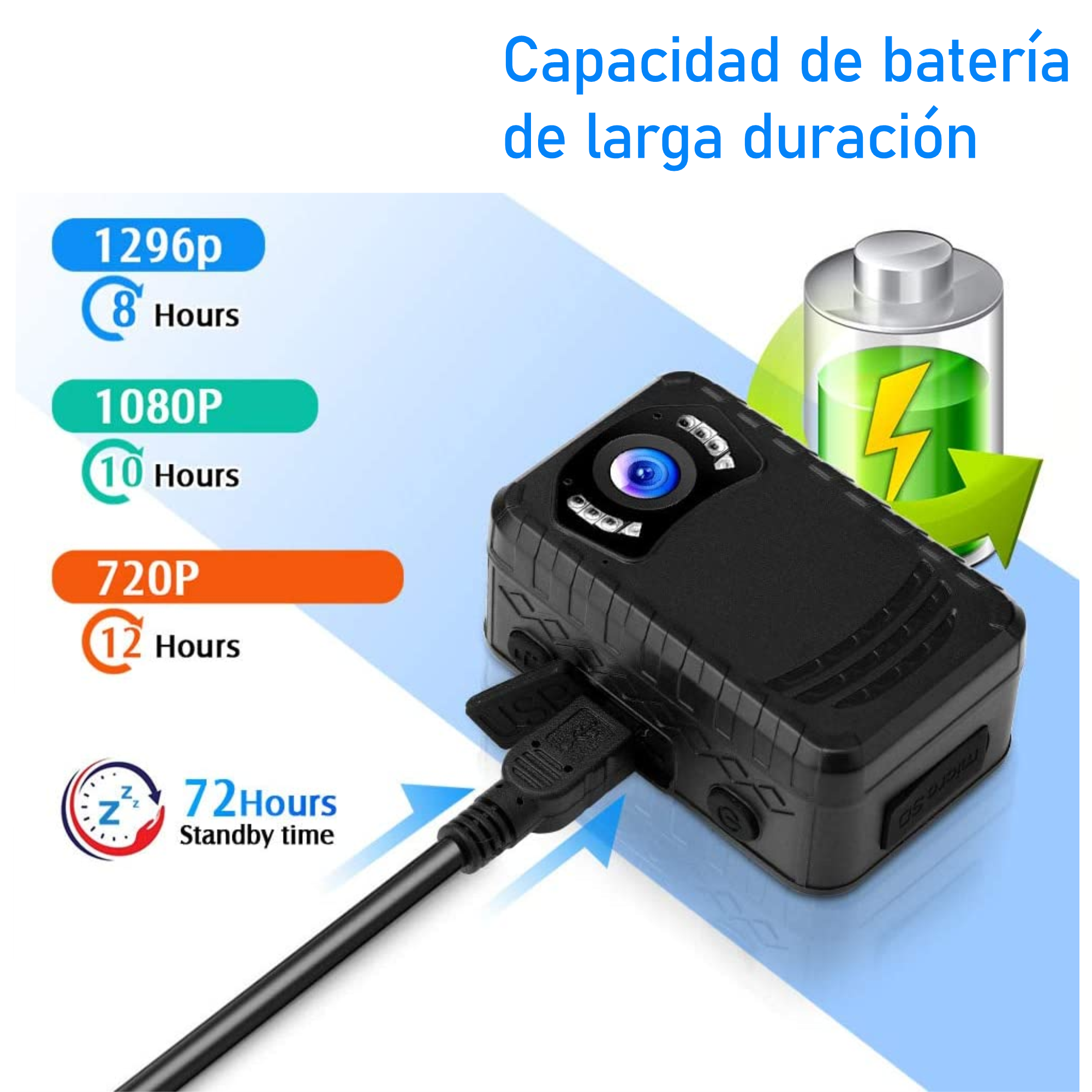 Camara Para Policia Corporal N9 Full Hd Vision Nocturna.